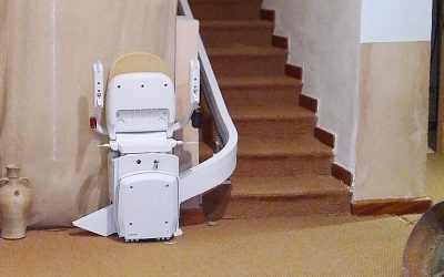 Silla salvaescaleras en el museo de Els Pelegrins